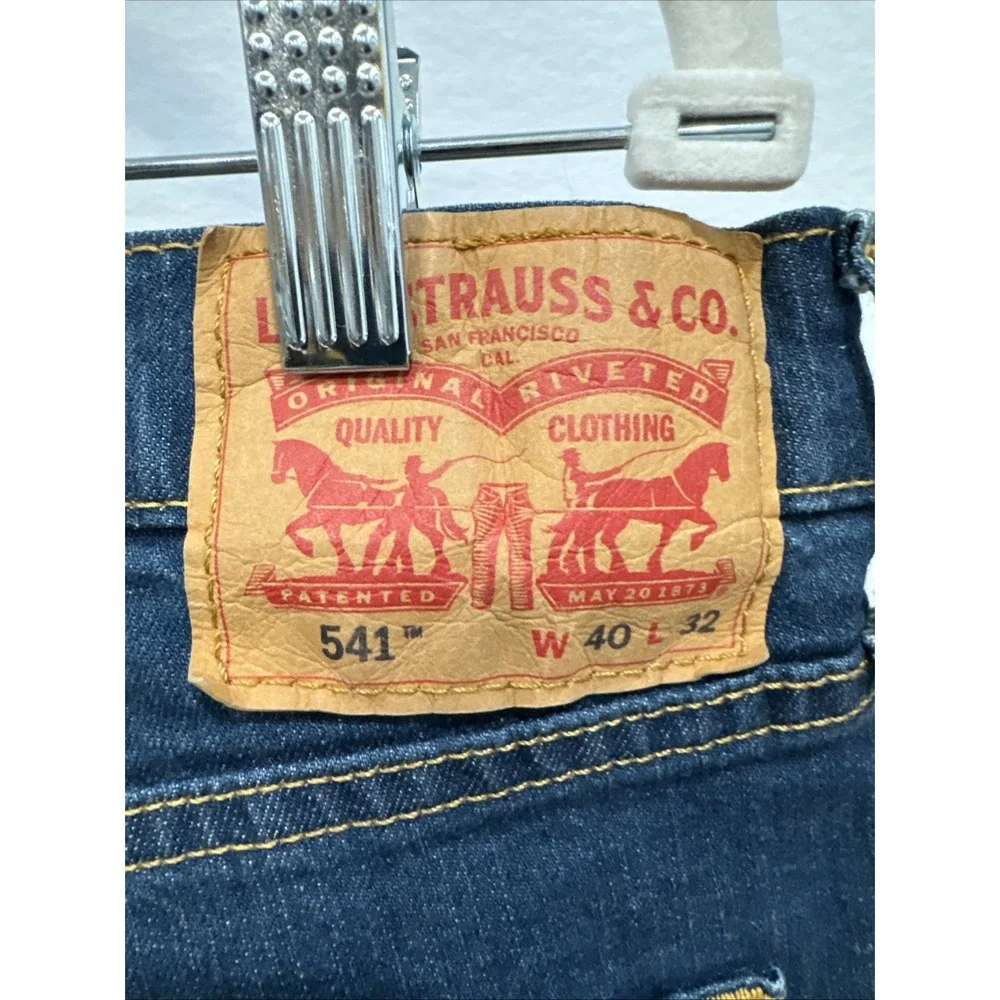 Levi's 541 Mens Jeans‎ Athletic Taper Stretch Wash Denim Size 40x32 S40196